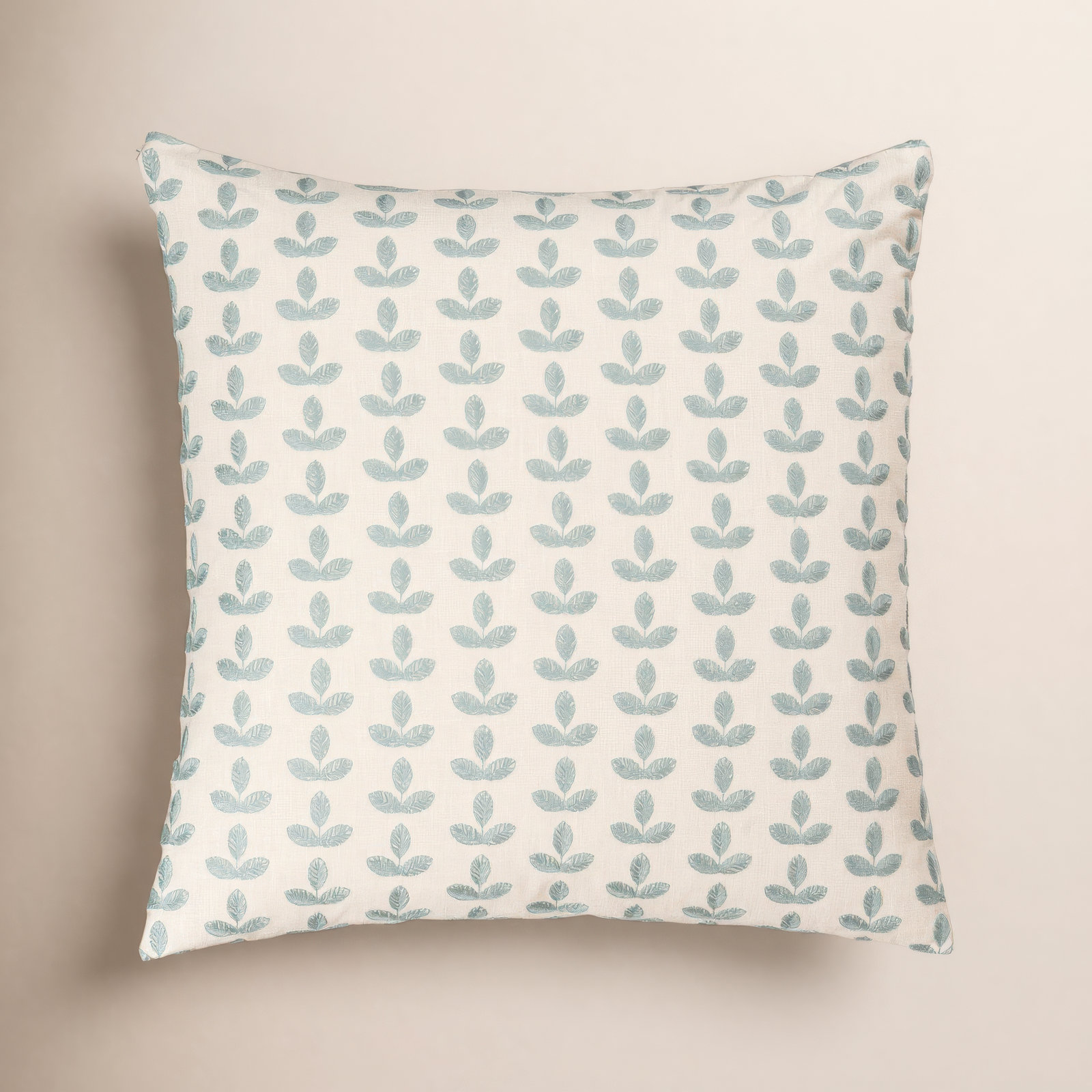 Birch Lane Trillium Throw Pillow Throw, Sky Blue Floral, Feather, Square 22"