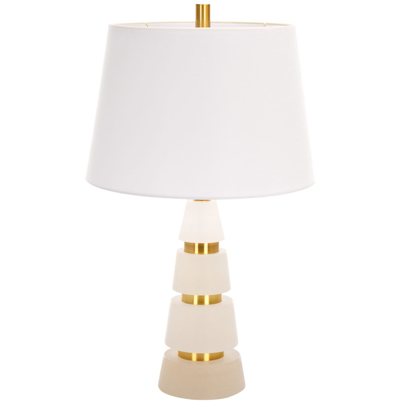 Table Lamp, Gold/White