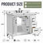 Allendale 42" Freestanding White Single Sink Bathroom Vanity With Quartz Top-1873021926-1873021925