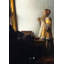 Woman With A Pearl Necklace (Detail) by Johannes Vermeer - Wrapped Canvas Painting-616478557