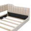 Lit de repos simple simple TG et pochette de rangement latérale beige-1689813719