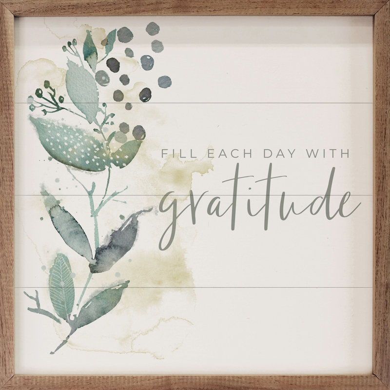 «Rooted Force Gratitude» par Amylee Week - impression d'un cadre photo sur bois, H 4 po x l 4 po