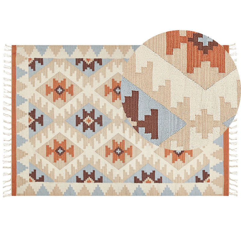 Sisk Southwestern Hand Woven Area Rug, Rectangle 160 x 230cm