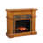 Renderos Darby Home Co 45.5 " W Brown Electric TV Stand with BTU 5100