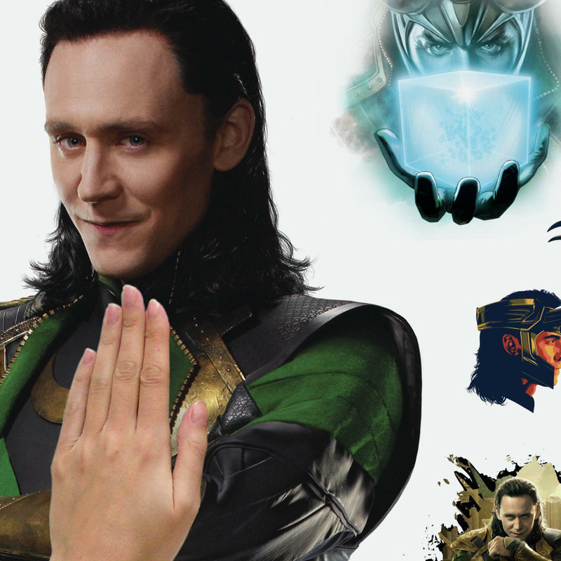Adhésif décoratif géant Loki