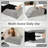 4-Height Adjustable Leg Elevation Pillow, Multi-Layer Wedge Foam Leg Rest Support for Post-Surgery Recovery, Swelling Relief and Reading, Velvet Cove