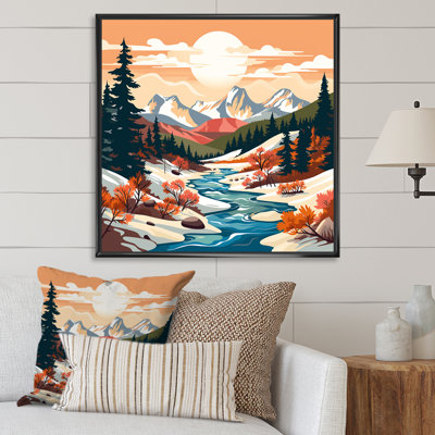 Lumineux Colorado Winter Peaks II - fruits, art mural