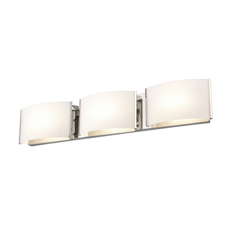 VANITÉ DEL VANGUARD 3 LT, Chrome avec demi opale