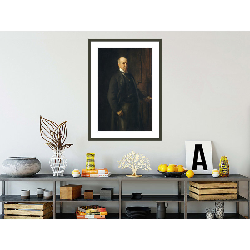 Peter A. B. Widener by John Singer Sargent -Framed Giclee Print, 41.5" H x 29.76" W