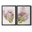 «Flowering Pink I», ensemble de 2 impressions sur toile encadrées-786425550-786425544
