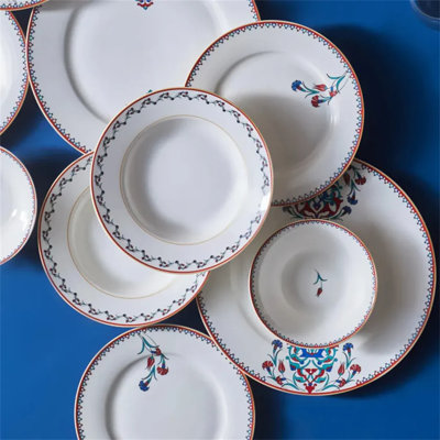 Bone China Dinnerware Set 24 Piece - Service for 6