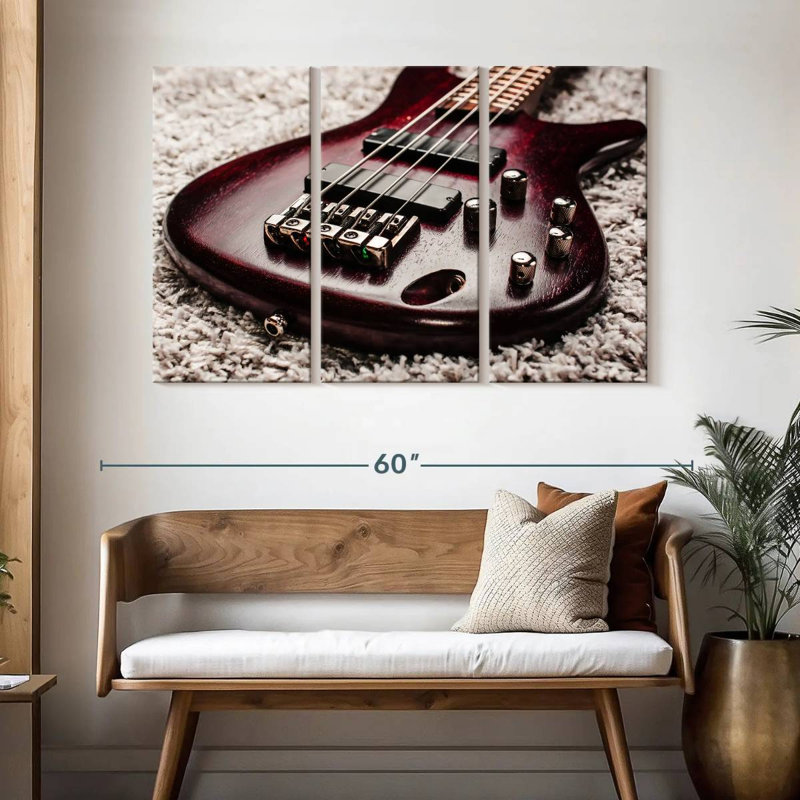 Guitare Abarca Acajou, H 32 po x l 50 po