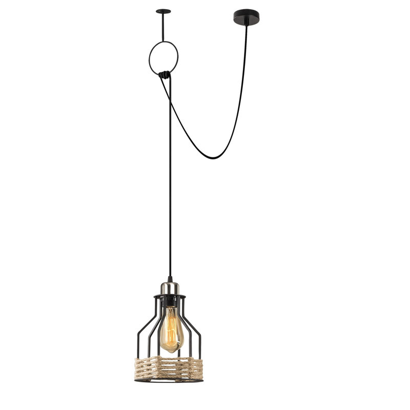 Luminaire suspendu lanterne à 1 lumière Henke