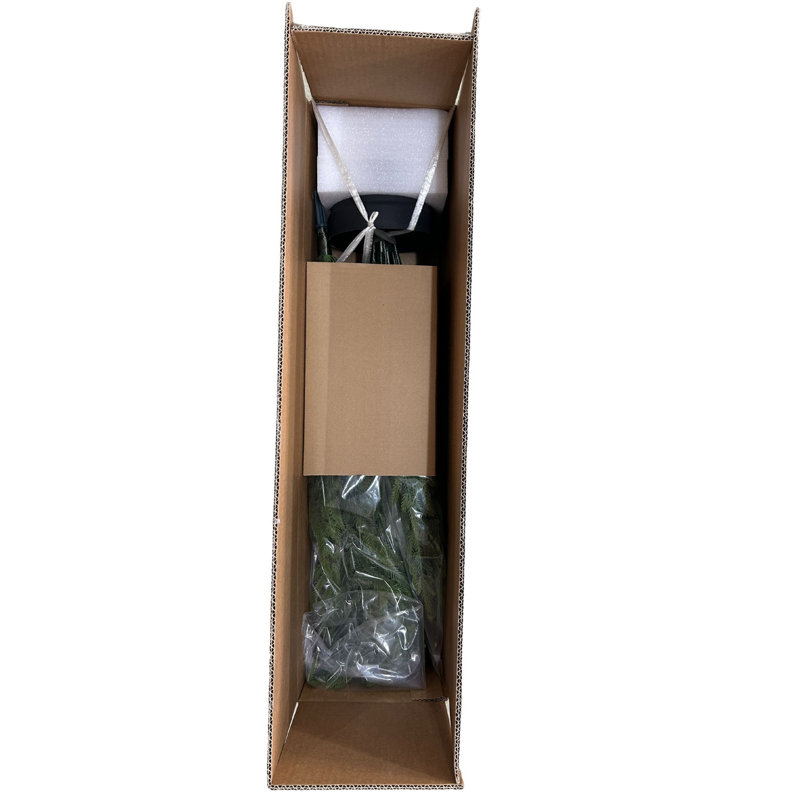 Pin artificiel tactile 5 po avec pot en plastique noir Skylar, 1, 5" Pine Tree