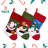 17.5" Embroidered Christmas Stocking Set