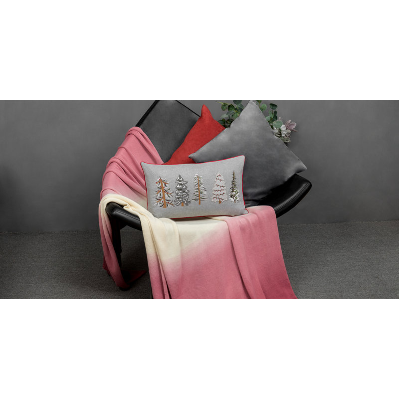 Housse de coussin en polyester brodé 