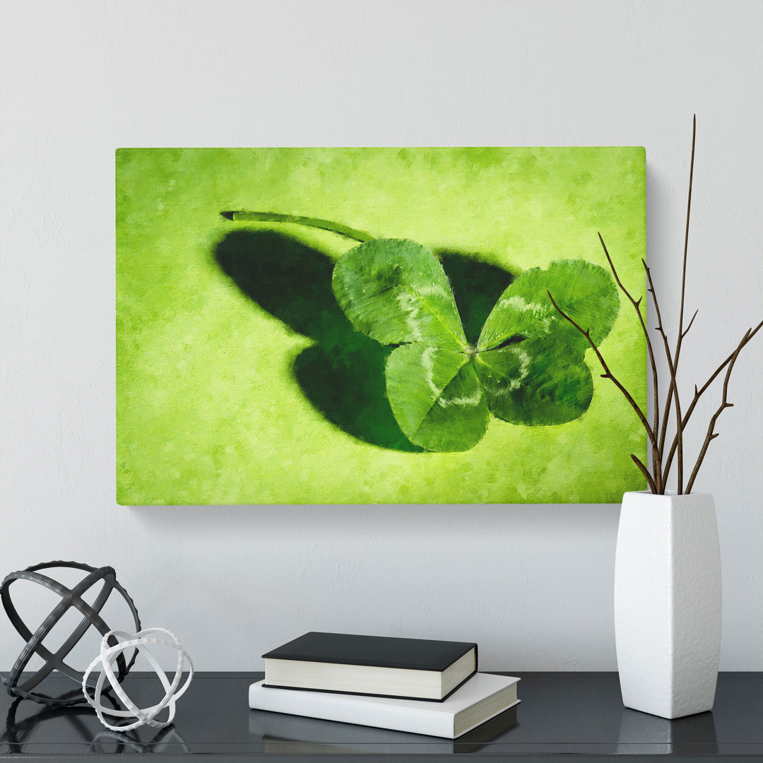 Irish Four Leaf Clover - Wrapped Canvas