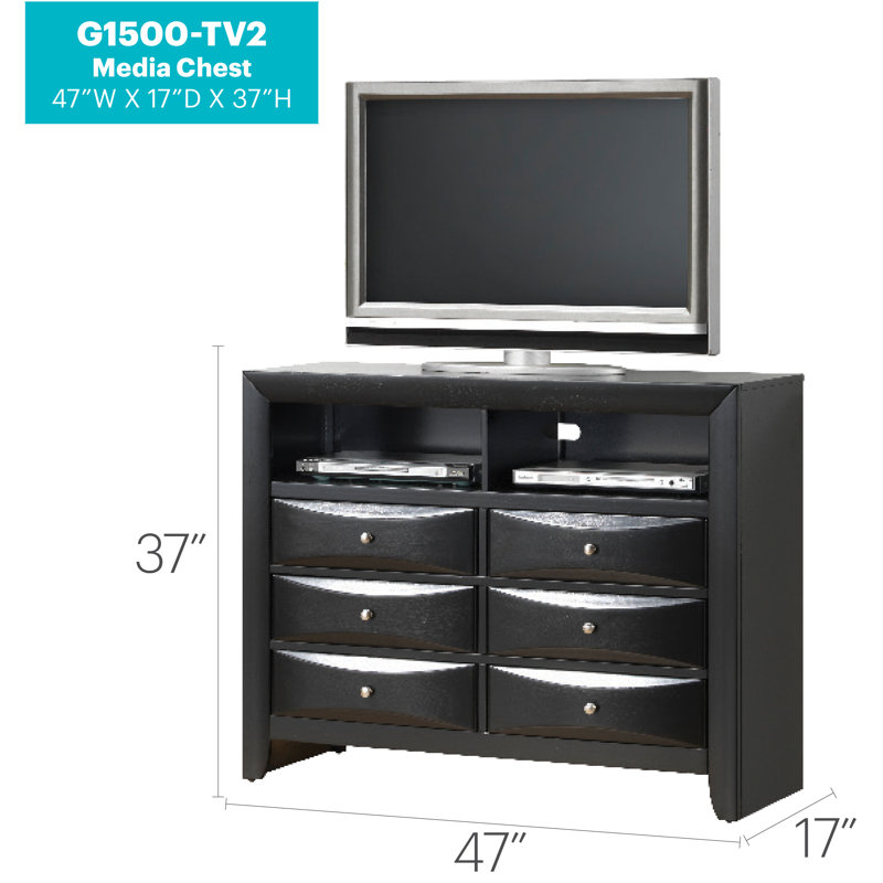 Commode média Marilla, Noir