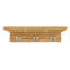 Westminster Teak Solid Wood Accent Shelf with Hooks