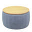 Repose-pieds rond avec rangement Dariyan-1029302339