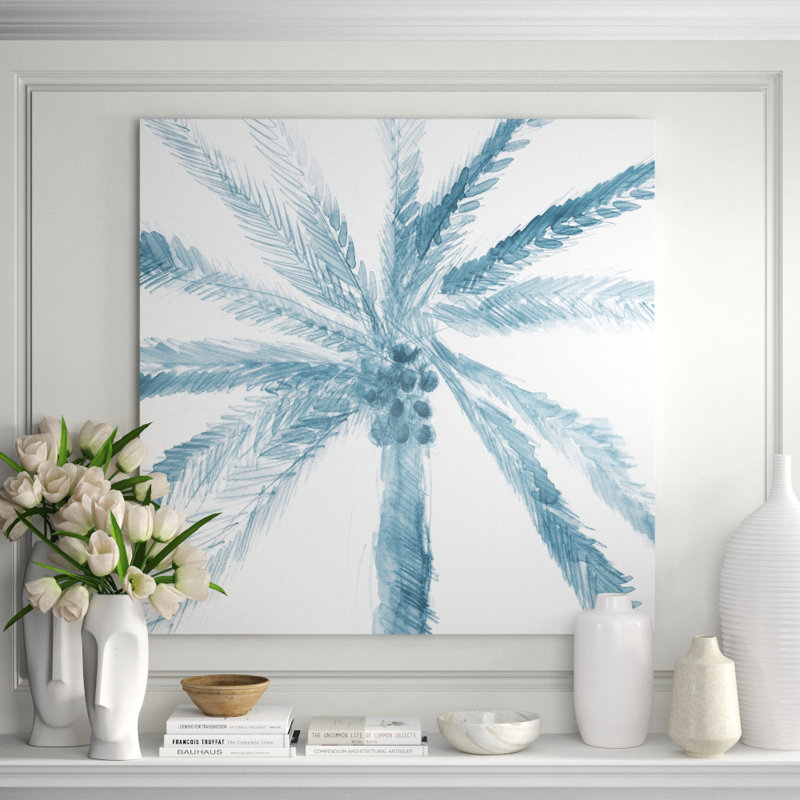 Palm Palms II Print by Barclay Butera, 47" H x 47" W x 1.5" D, Image Brush Gel