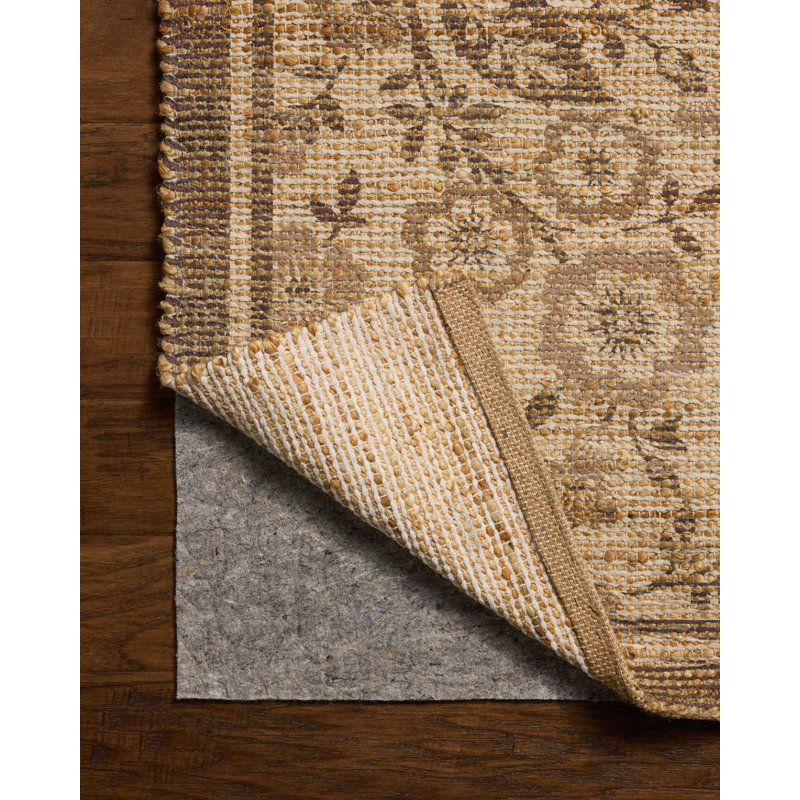 Chris Loves Julia x Loloi Rue Bark / Mocha Area Rug, Rectangle 5' x 7'6"
