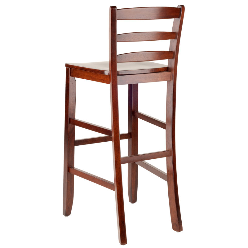 Tabouret de bar et de comptoir en bois massif Irieana, Tabouret de bar (assise de 30 po de hauteur)