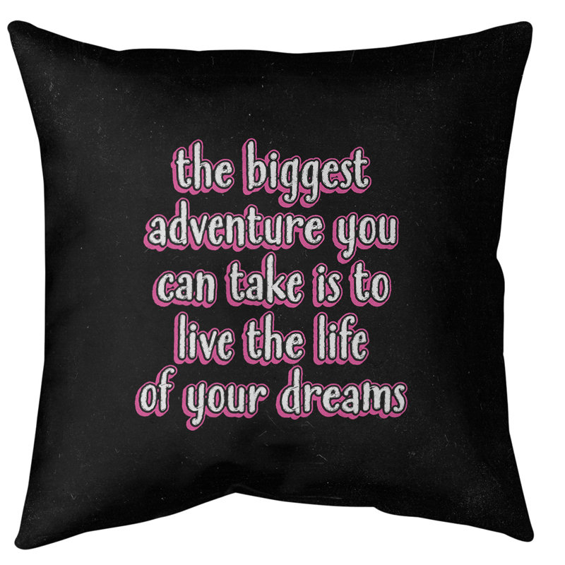 Reversible Throw Pillow, 36" x 36", Pink