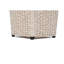 Ensemble de 2 pots d'extérieur en osier PE, beige