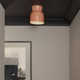 Mira Single Light Ceramic LED Semi Flush Mount