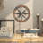 Metal Compass Sign Home Wall Decor with Wood Frame