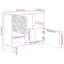 80cm Solid Wood Sideboard