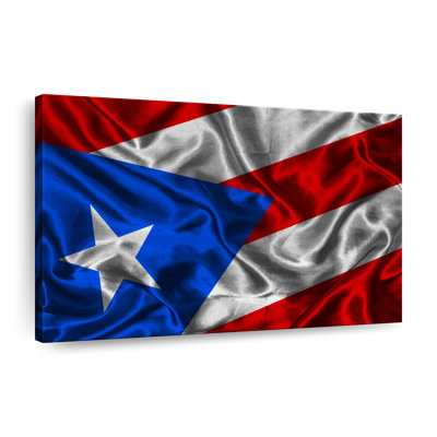 Puerto Rico Flag Canvas Print
