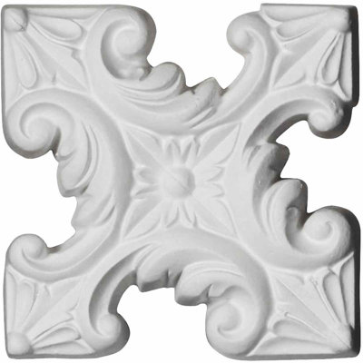 Star 4.5 in. H x 4.5 in. W x 625 in. D Urethane Rosette Applique