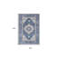 Tapis antidérapant ivoire et bleu 8 pi x 10 pi Medallion