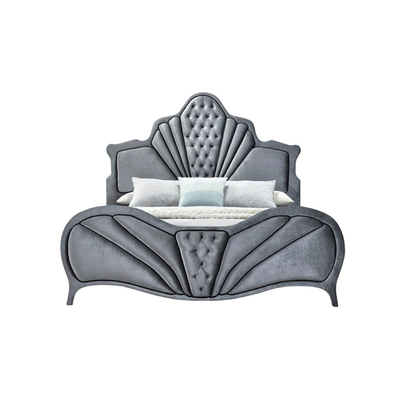 Upholstedred Bed Frame With Headboard