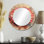 Fleur de Dahlia sur glissade sur bois - Art mural miroir floral - imprimé sur métal