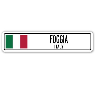 Plaque de rue en aluminium Foggia, Italie