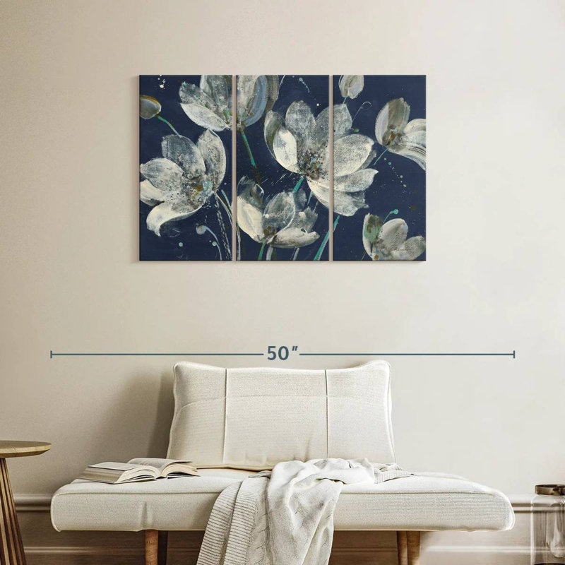 Jardin translucide Avery avec bleu clair, H 24 po x l 38 po