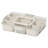 Portable Snackle Box Container Divided Serving Tray with Lid and Handle