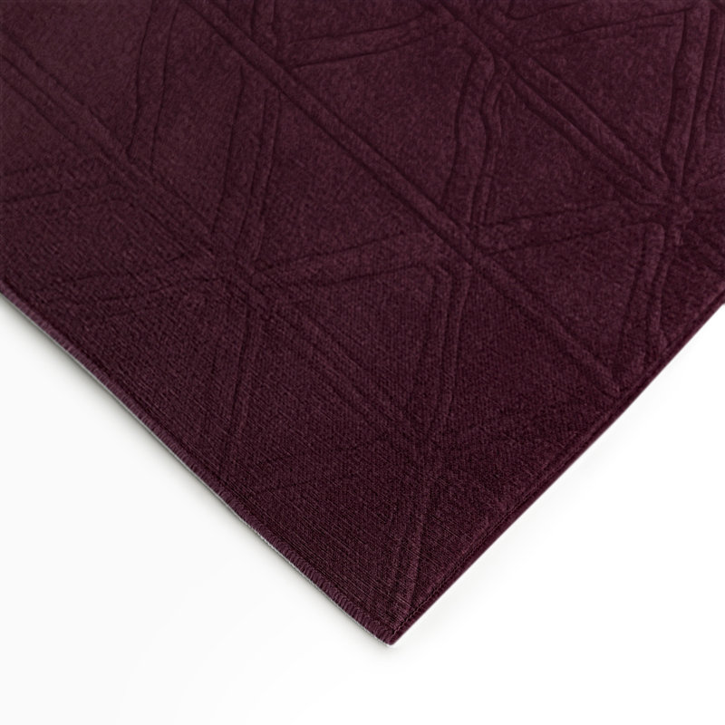 Tapis rouge intérieur et extérieur Trellis, Rectangle 5 pi x 7 pi
