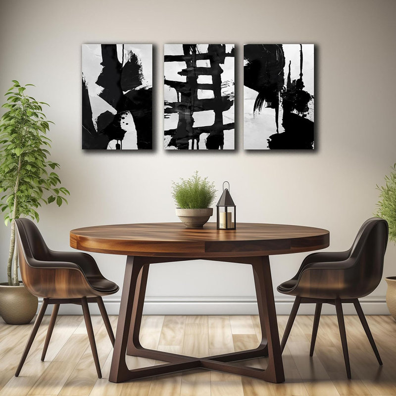 3 Piece Wrapped Canvas Print, 60 cm H x 40 cm W