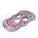Inflatable White And Pink Sugar Skull Swimming Pool Float 12-Inch