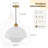 Mid Century Pendant Lamp Gold Nordic