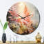 Horloge murale Peach Ferns-1295833922