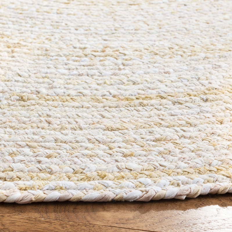 Cotton Hand Woven Area Rug, Round 183 cm