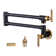 Commercial Wall Mount Brass Pot Filler Faucet with Double Joint Swing Arms