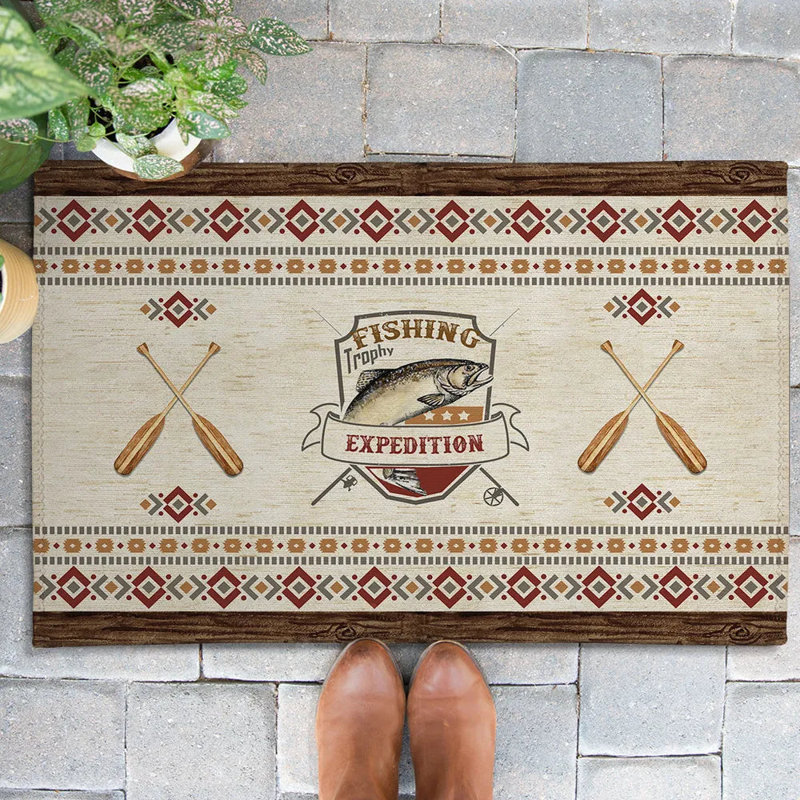 Tapis d'extérieur Fishing Expedition, L 24 po x L 36 po