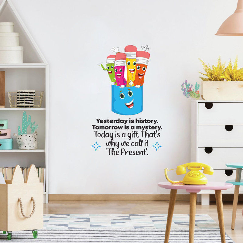 Text & Numbers Wall Decal, 20" H x 12" W