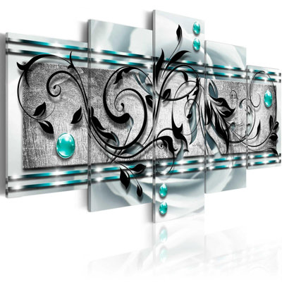 " Turquoise Ambivalence " 5 - Pieces